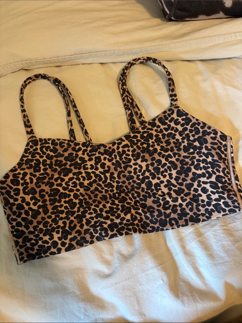 all in motion Leopard Print Bralette - Tan & Black